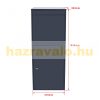 Package point for home galvanized steel standing mailbox anthracite luggage storage 41x38x102 cm package receiving cabinet package mailbox