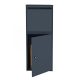 Package point for home galvanized steel standing mailbox anthracite luggage storage 41x38x72 cm package receiving cabinet package mailbox