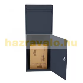   Csomagpont otthonra horganyzott acél álló postaláda antracit csomagmegőrző 41x38x72 cm csomag átvevő szekrény csomag postaláda