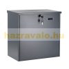 Package receiving box 50x31x50 cm letter box suitable for receiving packages galvanized steel anthracite package point