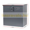 Package receiving box 50x31x50 cm letter box suitable for receiving packages galvanized steel anthracite package point