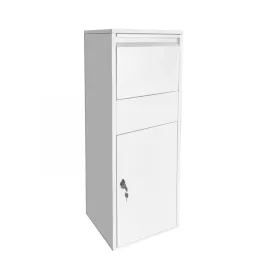 CSOMAGPONT OTTHONRA!! Közepes méretű csomagok fogadására alkalmas levélszekrény fehér színben