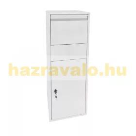 CSOMAGPONT OTTHONRA!! Közepes méretű csomagok fogadására alkalmas levélszekrény fehér színben