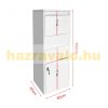 Package point for home galvanized steel standing mailbox white luggage storage package receiving cabinet package mailbox 