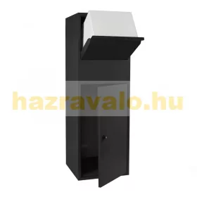   Csomagpont otthonra horganyzott acél álló postaláda fekete csomagmegőrző csomag átvevő szekrény csomag postaláda