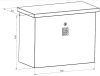 Package receiving box 50x31x50 cm letter box suitable for receiving packages galvanized steel anthracite package point