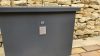 Package receiving box 50x31x50 cm letter box suitable for receiving packages galvanized steel anthracite package point