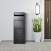 XXL csomagátvevő postaláda számzárral 35,5x29,5x105,5 cm 50 kg kapacitás fekete