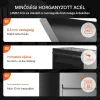 XXL csomagátvevő postaláda számzárral 35,5x29,5x105,5 cm 50 kg kapacitás fekete