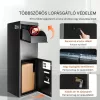 XXL csomagátvevő postaláda számzárral 35,5x29,5x105,5 cm 50 kg kapacitás fekete