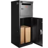 XXL csomagátvevő postaláda számzárral 41,2x40,1x110,5 cm, 50 kg kapacitás fekete