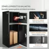 XXL csomagátvevő postaláda számzárral 41,2x40,1x110,5 cm, 50 kg kapacitás fekete