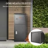 XXL csomagátvevő postaláda számzárral 41,2x40,1x110,5 cm, 50 kg kapacitás fekete