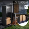 XXL csomagátvevő postaláda számzárral 41,2x40,1x110,5 cm, 50 kg kapacitás fekete