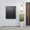 Csomagátvevő postaláda számzárral 39x27x52,2 cm, 15–20 kg terhelhetőség, fekete