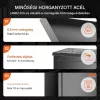 Csomagátvevő postaláda számzárral 39x27x52,2 cm, 15–20 kg terhelhetőség, fekete