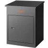 XXL csomagátvevő postaláda számzárral 44x35x58,3 cm 15–20 kg kapacitás  fekete