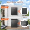 XXL csomagátvevő postaláda számzárral 44x35x58,3 cm 15–20 kg kapacitás  fekete