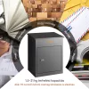 XXL csomagátvevő postaláda számzárral 44x35x58,3 cm 15–20 kg kapacitás  fekete