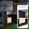 XXL csomagátvevő postaláda számzárral 44x35x58,3 cm 15–20 kg kapacitás  fekete