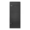 Csomagátvevő postaláda zárral 1198x500x360 mm, levél- és csomagbedobó nyílással, fekete