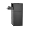 Csomagátvevő postaláda zárral 500x398x980 mm lopásgátló kialakítással, fekete csomagpostaláda 