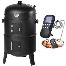   SMOKER CSOMAG! 3in1 Smoker Grill BBQ és Digitális Hőmérő meleg füstöléshez és grillezéshez