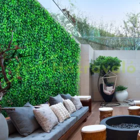   Műnövény dekorfal 12 db 51x51 cm élethű műnövény zöldfal mesterséges virágfal növényfal