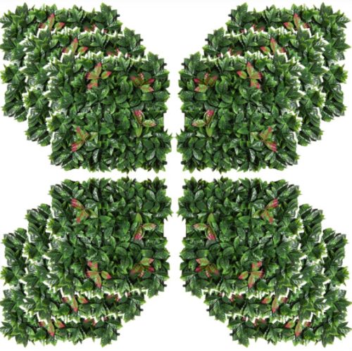 Artificial plant decor wall 12 lifelike holly 50x50x5 cm wall artificial plant green wall flower wall plant wall