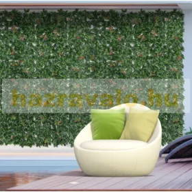   Műnövény dekorfal 12 db élethű magyal 50x50x5 cm fali műnövény zöldfal virágfal növényfal