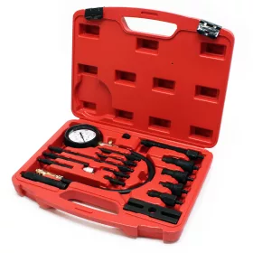   Dízel kompressziomérő készlet 0–70 bar 17 részes szett TDI és CDI motorokhoz