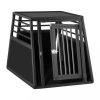 Dog carrier pet cage aluminum portable black Dogbox