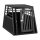 Dog carrier pet cage aluminum portable black Dogbox