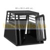 Dog carrier pet cage aluminum portable black Dogbox