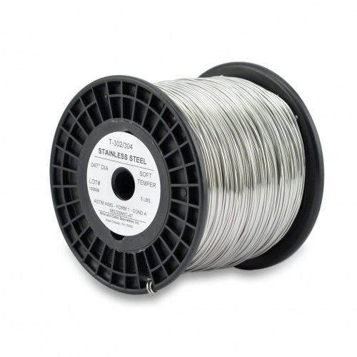 Tie wire, stainless steel wire 1 mm 800 m long roll 1.4310 stainless steel wire