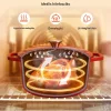 Zománcozott öntöttvas sütőedény 5,68 literes fedővel és 2 fogantyúval, 260 °C-ig alkalmas