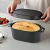 Zománcozott öntöttvas sütőedény 3,31 literes fedővel és fogantyúkkal, 260 °C-ig alkalmas