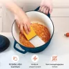Zománcozott öntöttvas sütőedény 5,68 literes fedővel és 2 fogantyúval, 260 °C-ig használható
