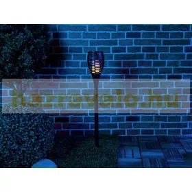   Elektromos fáklya akkumulátoros USB tölthető földbe szúrható lángutánzó lámpa Li-Ion akku