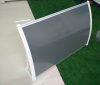 Előtető 270x100cm fehér keret szürke plexi tető