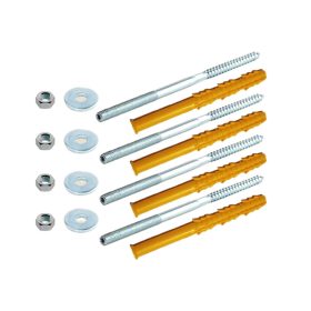   Előtető rögzítő 4 db tipli és csavar téglafalba anya alátét dübel készlet