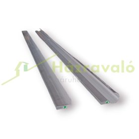    Előtető alu profil 150 cm széles ereszcsatornás védőtetőhöz első hátsó merevítő ezüst színű komplett szett 145 cm 