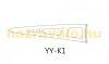 Aluminum canopy 270x95 cm gray anodized K1 type support arm with smoky gray solid polycarbonate cover and drainage.