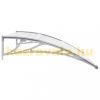 Canopy CELLOX polycarbonate 120x100 Gray frame colorless hollow chamber polycarbonate roof, for example, over an entrance door or windows. Transport made easier by packaging