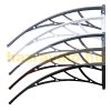 Polycarbonate roof CELLOX 120x90 White frame translucent cavity macro polycarbonate roof, for example, over an entrance door or windows. Transport made easier by packaging