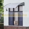 Polycarbonate roof CELLOX 120x100 anthracite gray frame colorless cavity chamber polycarbonate roof sheet, for example over entrance doors or windows. Transport made easier by packaging