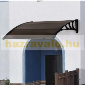   Polikarbonát tető CELLOX 120x100 antracit fekete keret barna üregkamrás polikarbonát tetőlap például bejárati ajtó vagy ablakok fölé. Szállítás könnyített csomagolás