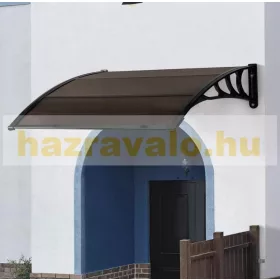 Polikarbonát tető CELLOX 120x100 antracit fekete keret barna üregkamrás polikarbonát tetőlap