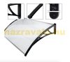 Polycarbonate roof CELLOX 120x100 black frame colorless cavity chamber polycarbonate roof sheet, for example over entrance doors or windows. Transport made easier by packaging