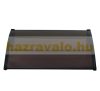 Canopy CELLOX polycarbonate 150x100 black frame brown hollow chamber roof for example over front door or windows. Transport made easier by packaging